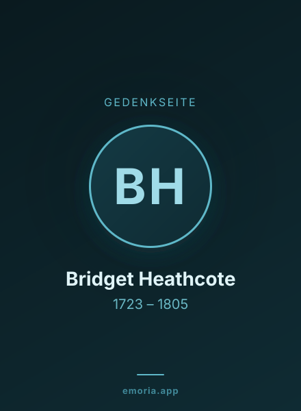 Gedenkportrait von Bridget Heathcote