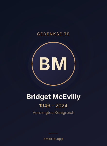 Gedenkportrait von Bridget McEvilly