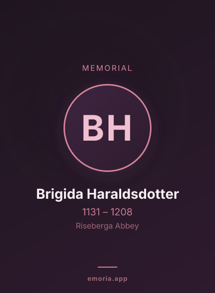 Memorial portrait of Brigida Haraldsdotter