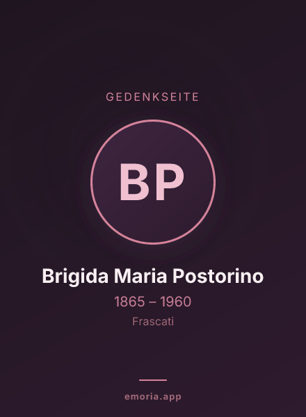 Gedenkportrait von Brigida Maria Postorino