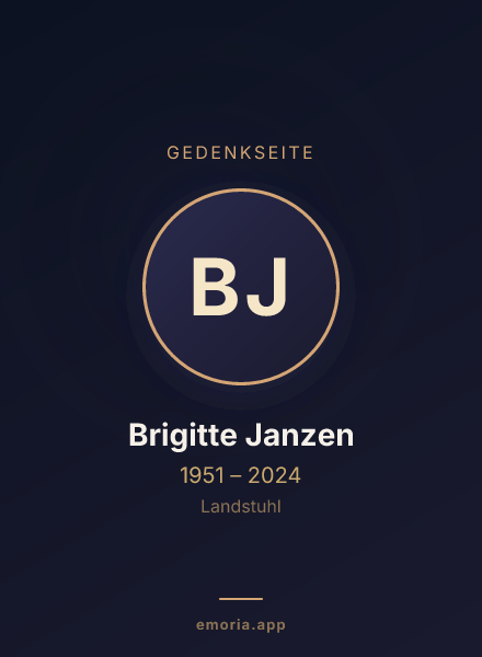 Gedenkportrait von Brigitte Janzen
