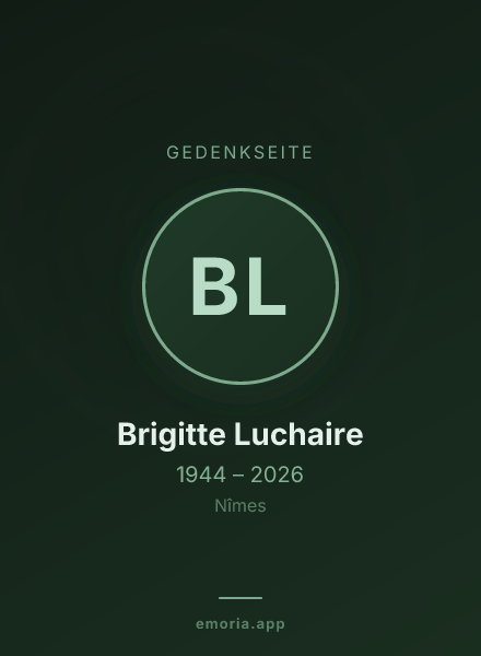 Gedenkportrait von Brigitte Luchaire