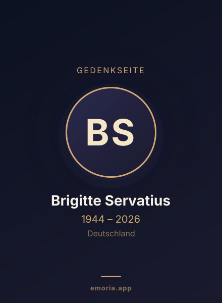 Gedenkportrait von Brigitte Servatius