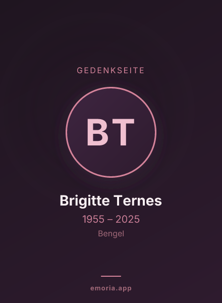 Gedenkportrait von Brigitte Ternes