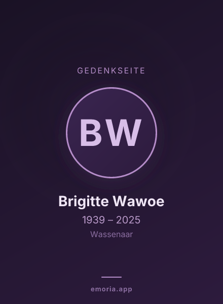 Gedenkportrait von Brigitte Wawoe