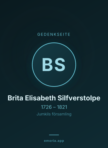 Gedenkportrait von Brita Elisabeth Silfverstolpe