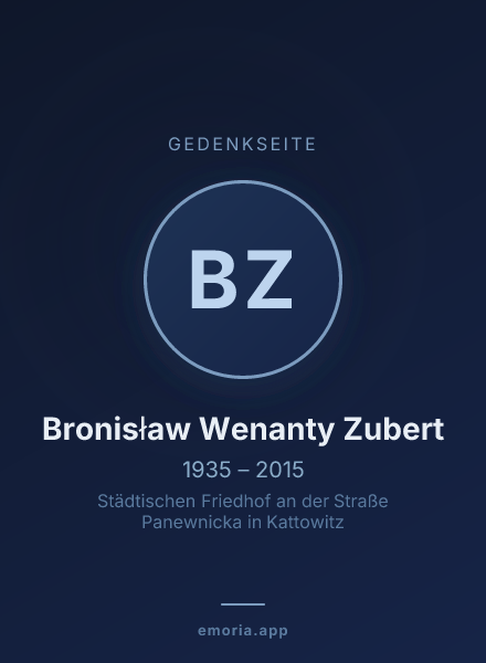Gedenkportrait von Bronisław Wenanty Zubert