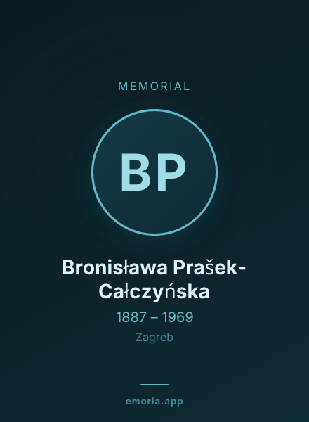 Memorial portrait of Bronisława Prašek-Całczyńska