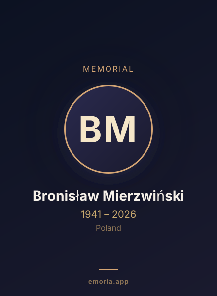 Memorial portrait of Bronisław Mierzwiński
