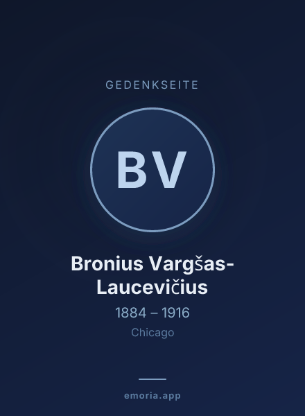 Gedenkportrait von Bronius Vargšas-Laucevičius