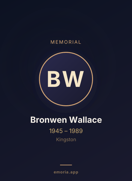 Memorial portrait of Bronwen Wallace