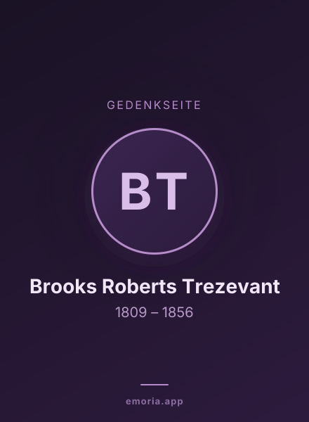 Gedenkportrait von Brooks Roberts Trezevant