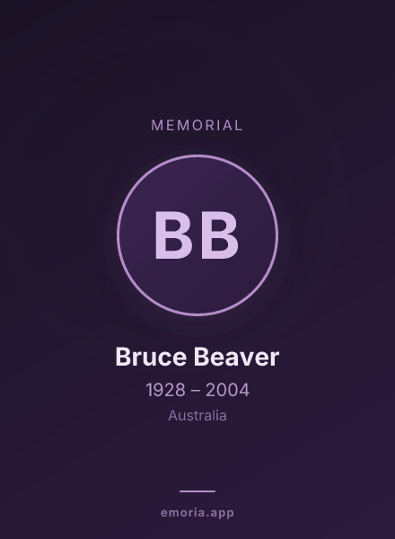 Memorial portrait of Bruce Beaver
