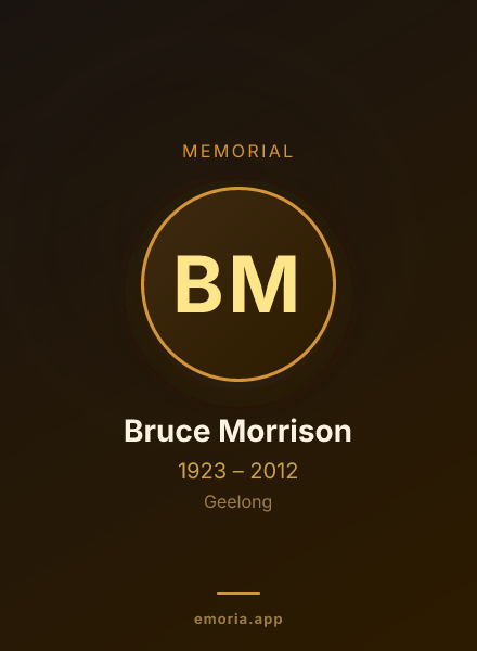 Memorial portrait of Bruce Morrison