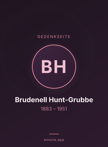 Gedenkportrait von Brudenell Hunt-Grubbe
