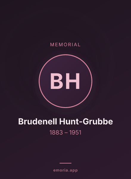Memorial portrait of Brudenell Hunt-Grubbe