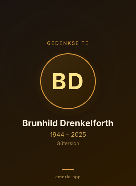 Gedenkportrait von Brunhild Drenkelforth
