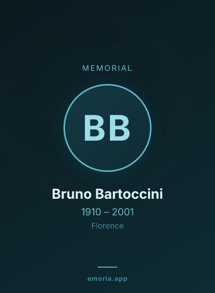 Memorial portrait of Bruno Bartoccini