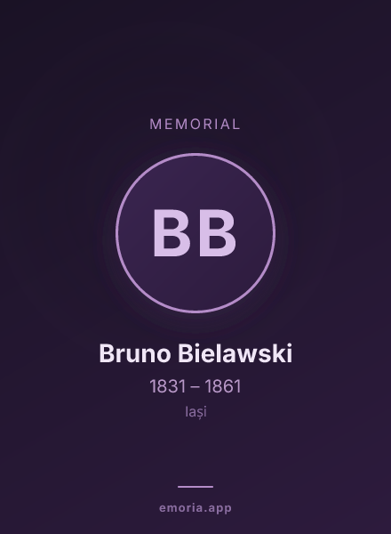 Memorial portrait of Bruno Bielawski
