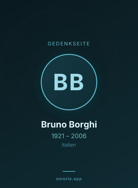 Gedenkportrait von Bruno Borghi