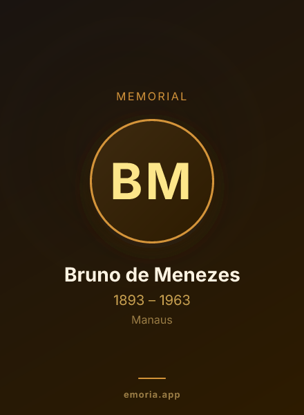 Memorial portrait of Bruno de Menezes