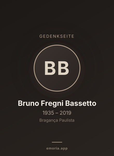 Gedenkportrait von Bruno Fregni Bassetto