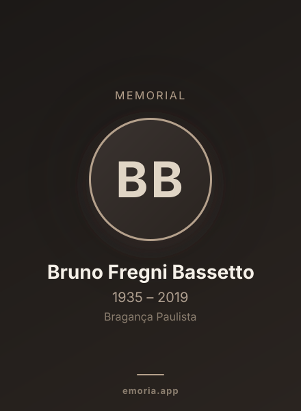 Memorial portrait of Bruno Fregni Bassetto