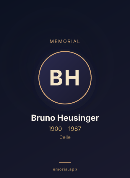 Memorial portrait of Bruno Heusinger