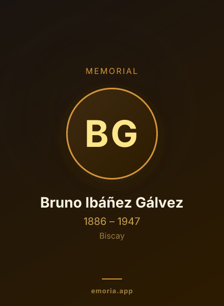 Memorial portrait of Bruno Ibáñez Gálvez