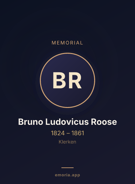 Memorial portrait of Bruno Ludovicus Roose