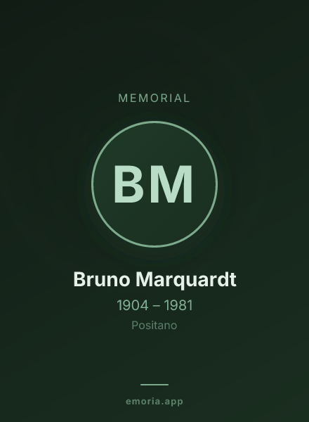 Memorial portrait of Bruno Marquardt
