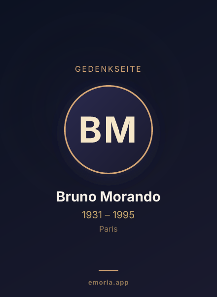 Gedenkportrait von Bruno Morando