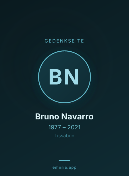 Gedenkportrait von Bruno Navarro