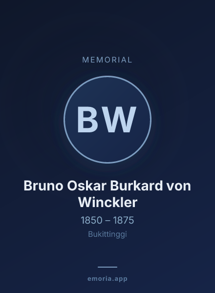 Memorial portrait of Bruno Oskar Burkard von Winckler