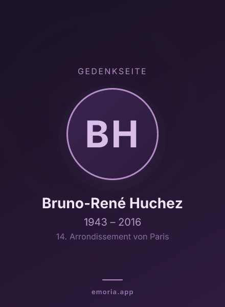 Gedenkportrait von Bruno-René Huchez