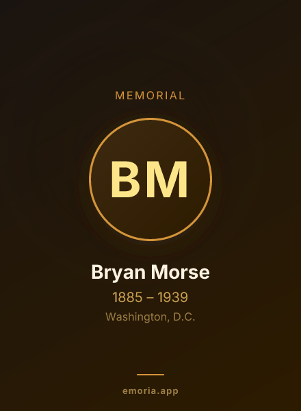 Memorial portrait of Bryan Morse