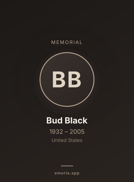 Memorial portrait of Bud Black
