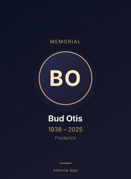 Memorial portrait of Bud Otis