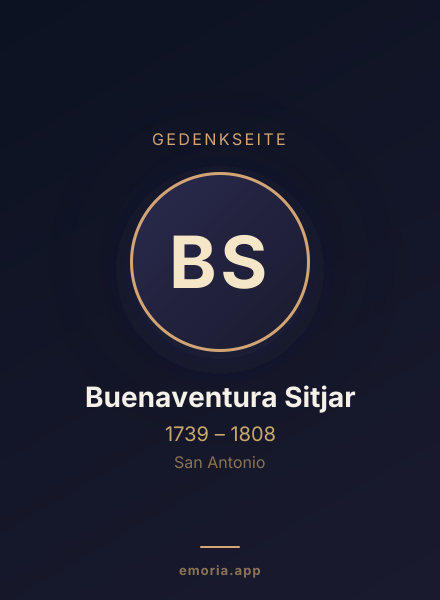 Gedenkportrait von Buenaventura Sitjar