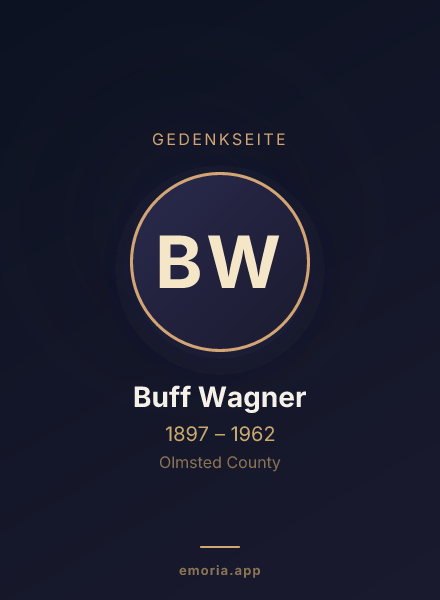 Gedenkportrait von Buff Wagner
