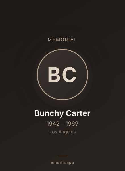 Memorial portrait of Bunchy Carter