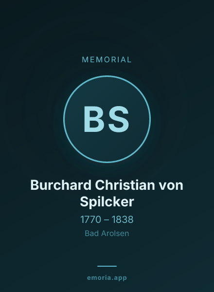 Memorial portrait of Burchard Christian von Spilcker