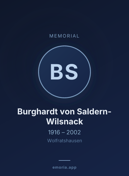Memorial portrait of Burghardt von Saldern-Wilsnack