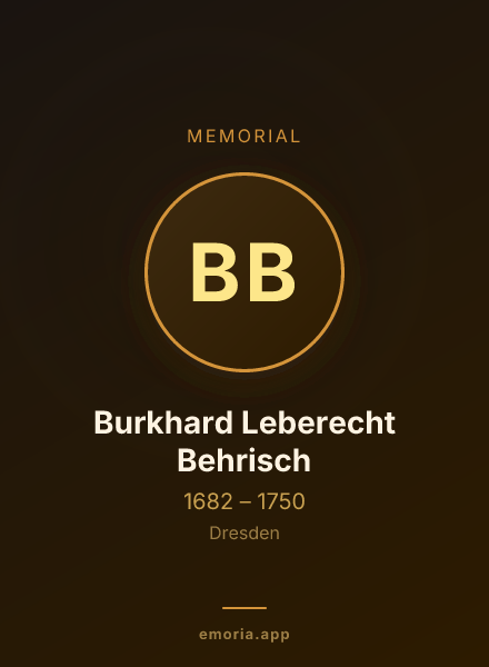 Memorial portrait of Burkhard Leberecht Behrisch