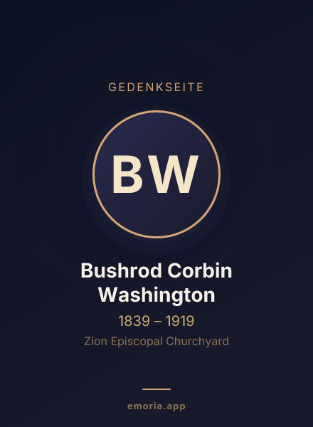 Gedenkportrait von Bushrod Corbin Washington