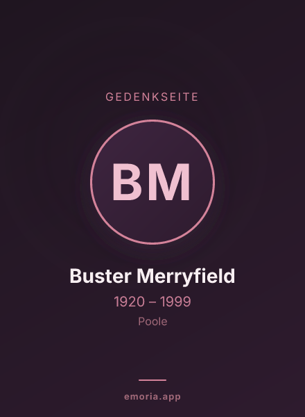 Gedenkportrait von Buster Merryfield