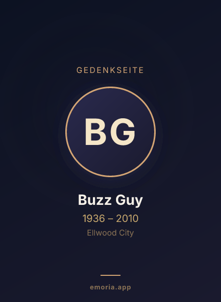 Gedenkportrait von Buzz Guy