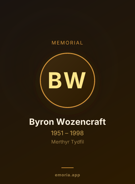 Memorial portrait of Byron Wozencraft