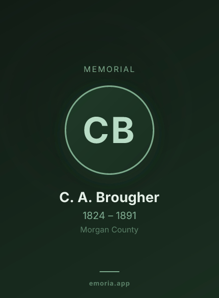 Memorial portrait of C. A. Brougher