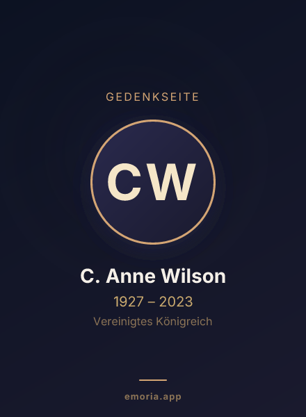 Gedenkportrait von C. Anne Wilson
